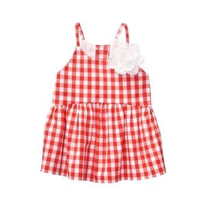 Girls Janie and Jack Gingham Top Size 12 NWT